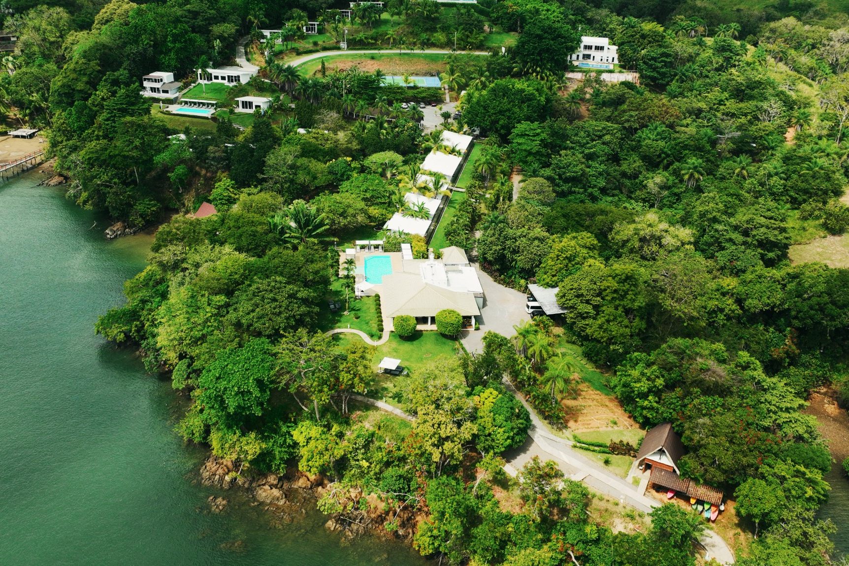 Aerial view of Hotel Bocas del Mar, Boca Chica